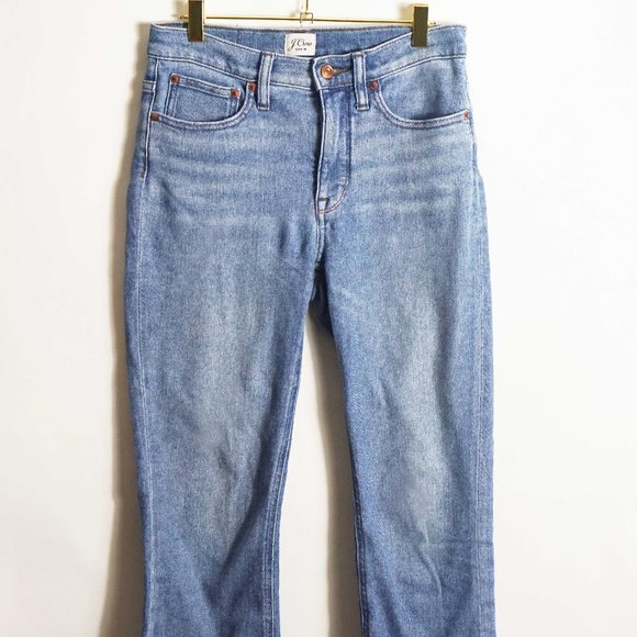 J. Crew Billie Demi Boot Crop Jeans in Cornflower Wash 27 - Picture 3 of 5